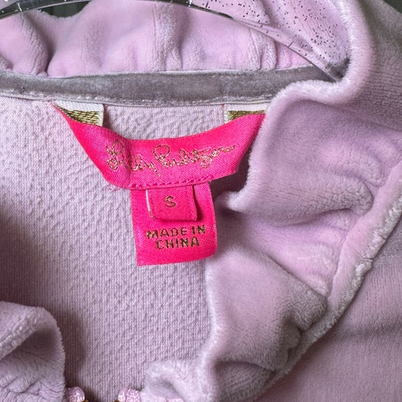 Lilly Pulitzer Jayla Velour Ruffle Zip-Up - Picture 2 of 2